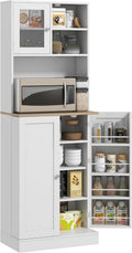 Modern Kitchen Pantry Cabinet with Adjustable Shelves