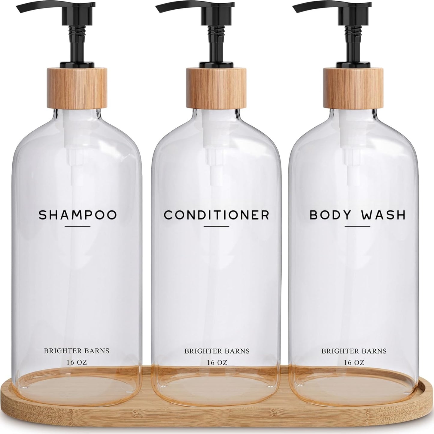 Refillable Shower Dispenser Set - Modern Accessory