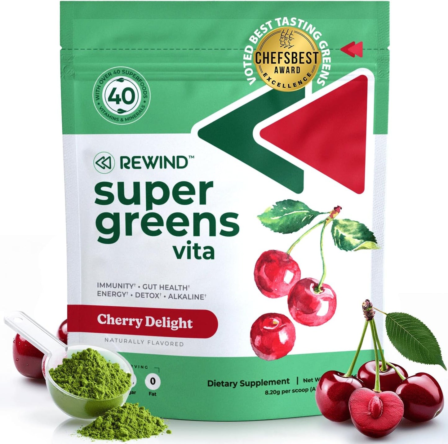 Best Tasting Super Greens Powder with 40+ Superfoods Daily