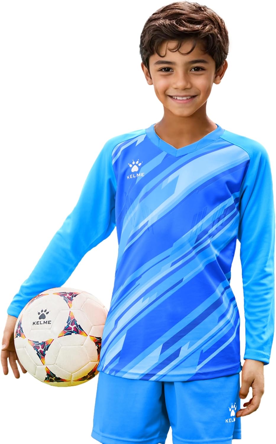 KELME Kids Padded Goalie Shirt for Youth Soccer Training