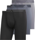 Men's Microfiber 3-Pack Boxer Briefs - Black/Onix Grey/Grey