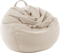 LPMOERA Stuffed Animal Storage Bean Bag Chair Cover for All Ages