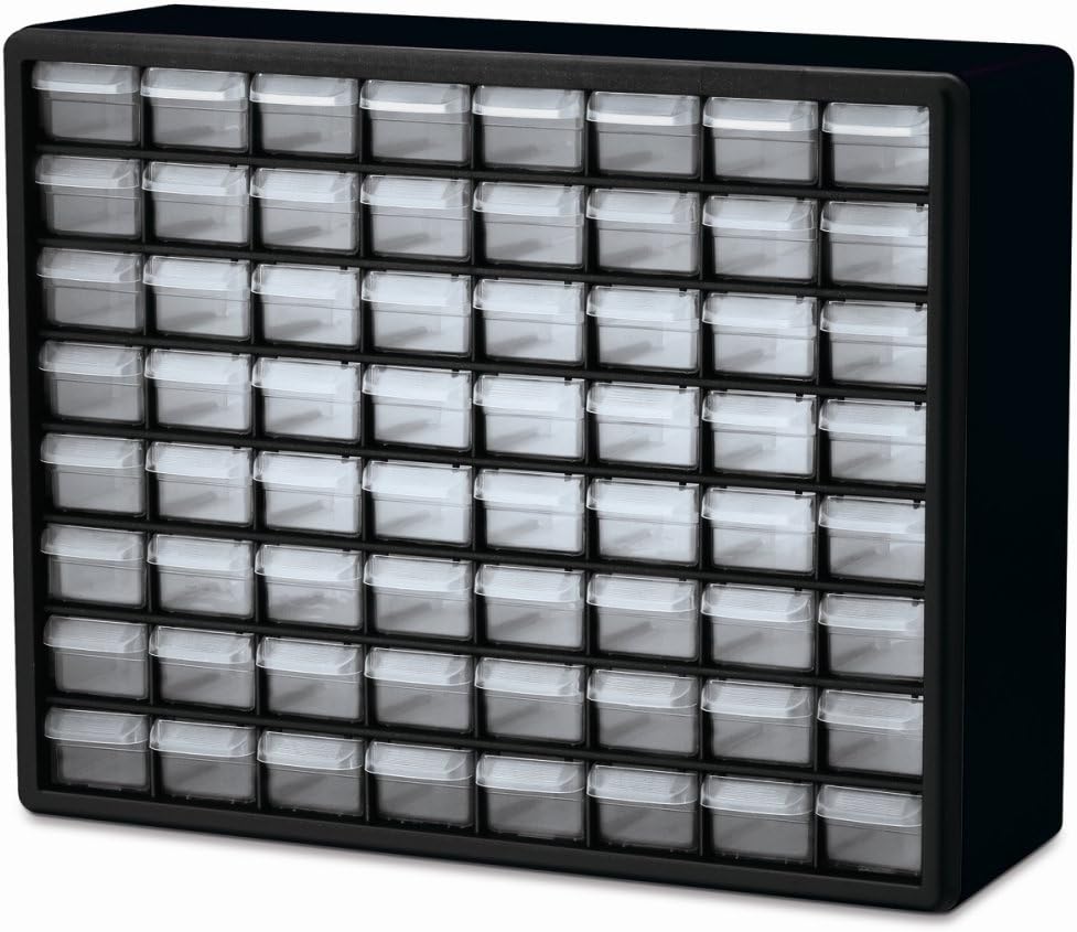64-Drawer Plastic Storage Cabinet for Garage and Home Organization
