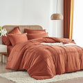 Yogeneg Queen Comforter Set 7 Piece Bed in a Bag - All Season