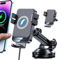 Wireless Car Charger MOKPR 15W Fast Charging Auto-Clamping Mount