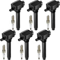 Set of 6 UF648 Ignition Coil Pack & 97390 Spark Plugs for Dodge