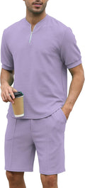 Men's Tracksuits 2 Piece Casual Athletic Jogging Set - Breathable
