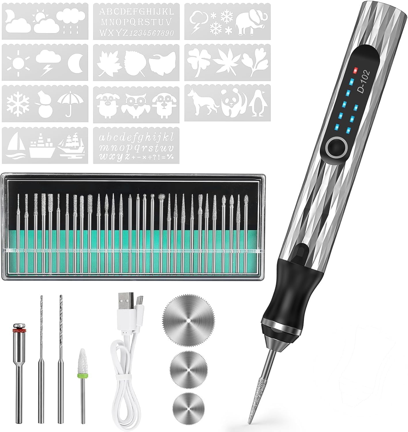 Upgraded Electric Engraving Pen for DIY Crafts & Personalization