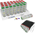31-Day Low Profile Pill Organizer with Travel Pouch - Monthly