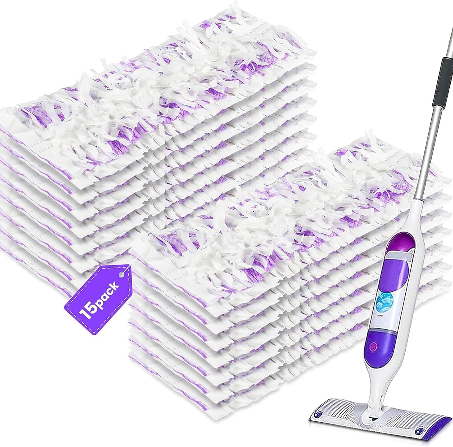 15 Pack Swiffer PowerMop Refills - Multi-Surface & Wood Floor Compatible