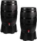 50-Gallon ECO Rain Barrel 2-Pack - Flat Back Rain Water Collection