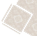 MOON WALKERS Boho Baby Play Mat 6x6 ft - Soft, Non-Toxic Play Area