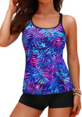 Two piece swim tankini for women with shorts by Yonique
