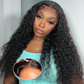 24 Inch Deep Wave Lace Front Wig Human Hair - Glueless Pre Plucked