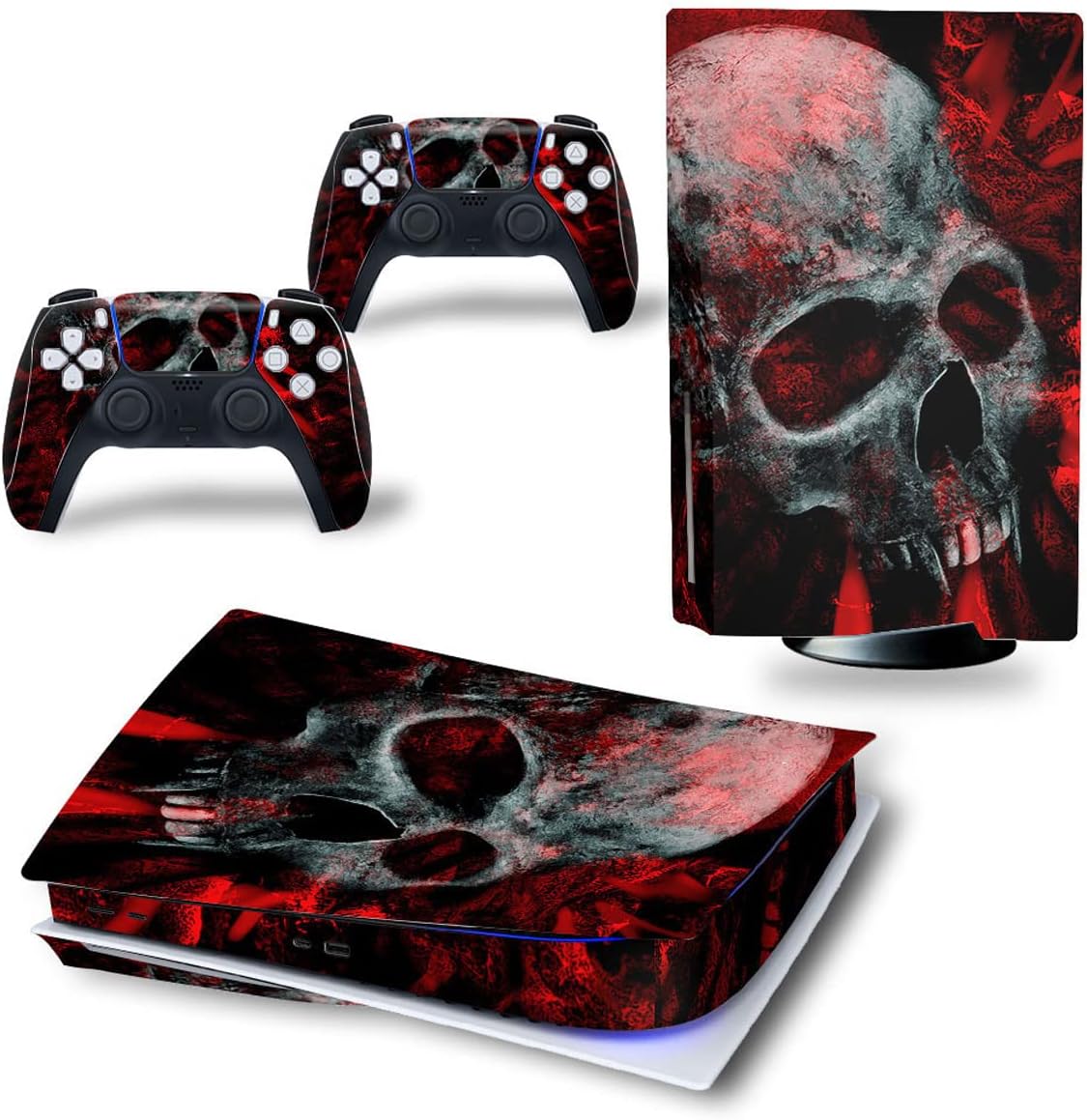 Blood Skull Vinyl Skin for PS5 - TAIFOND