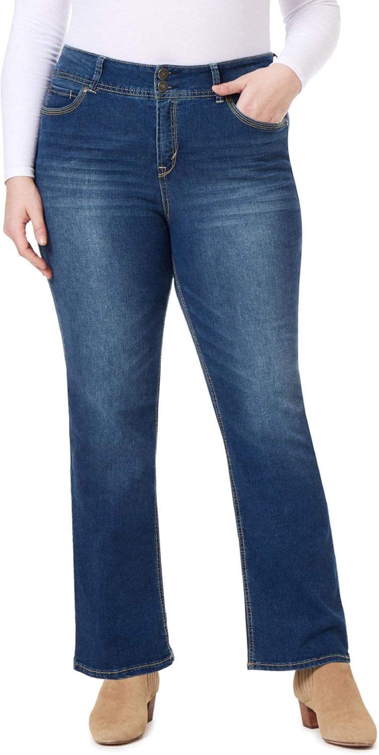 Luscious Curvy Bootcut Jeans for Women in Insta Stretch Denim