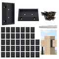 Deck Railing Brackets Connectors Kit for 2x4 Posts - Complete 40pc Set