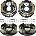 10in x 2-1/4in Self-Adjusting Electric Trailer Brake Assemblies 4-Pack