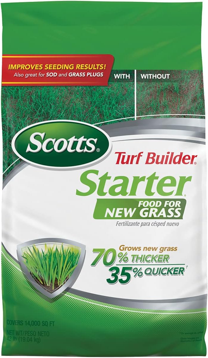 Scotts Turf Builder Starter Fertilizer for New Grass Growth