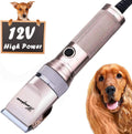 Dog Clippers for Grooming 12V Pet Hair Clipper - Powerful Quiet Trim