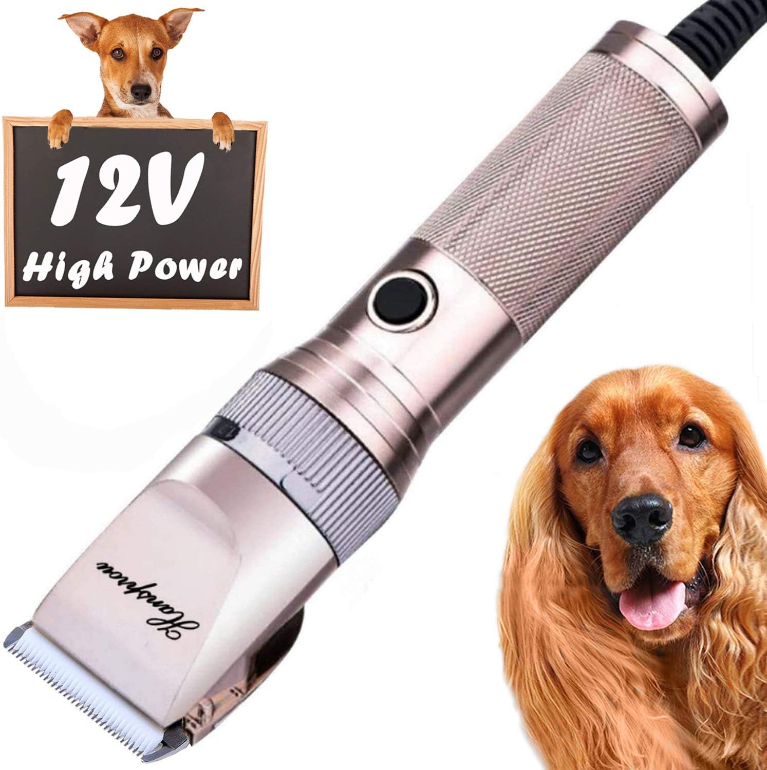 Professional Dog Clippers for Grooming with Strong Power Motor