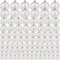 Shappy Christmas Iridescent Ornaments 100 Pcs - Clear Reusable Balls