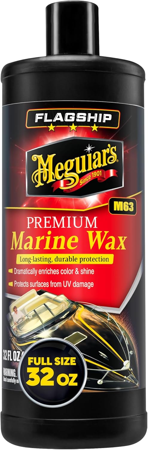 Meguiars Flagship Premium Marine Wax for Boats, 32 Oz