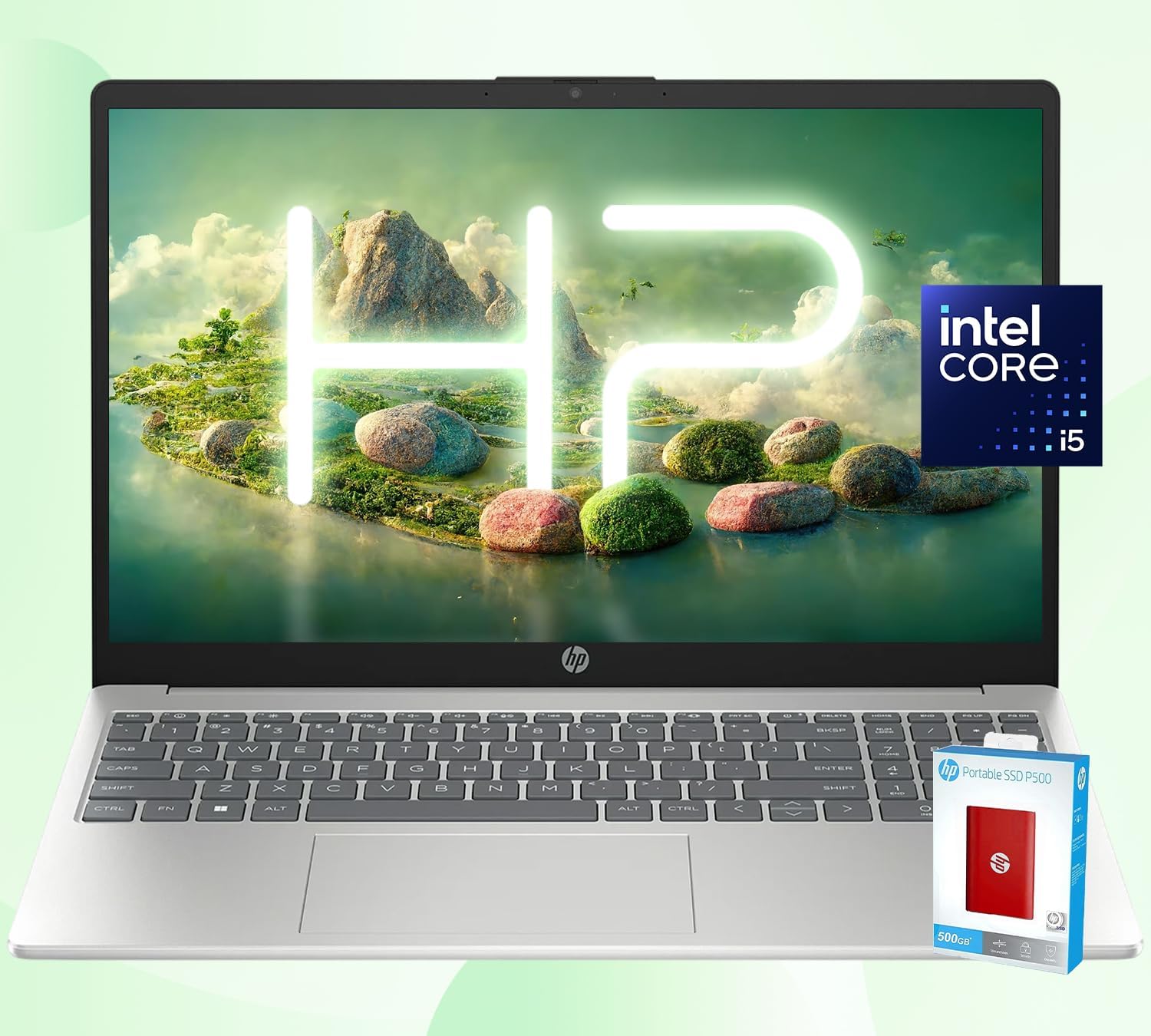 HP 15.6 FHD Laptop with Intel Core i5-1235U and 32GB RAM