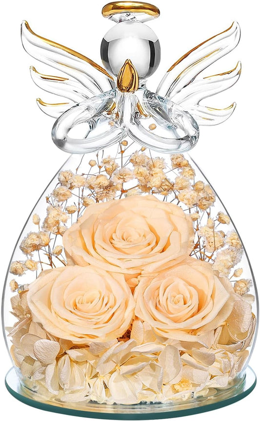 Eternal Rose Angel Gift for Women - Preserved Flower Keepsake