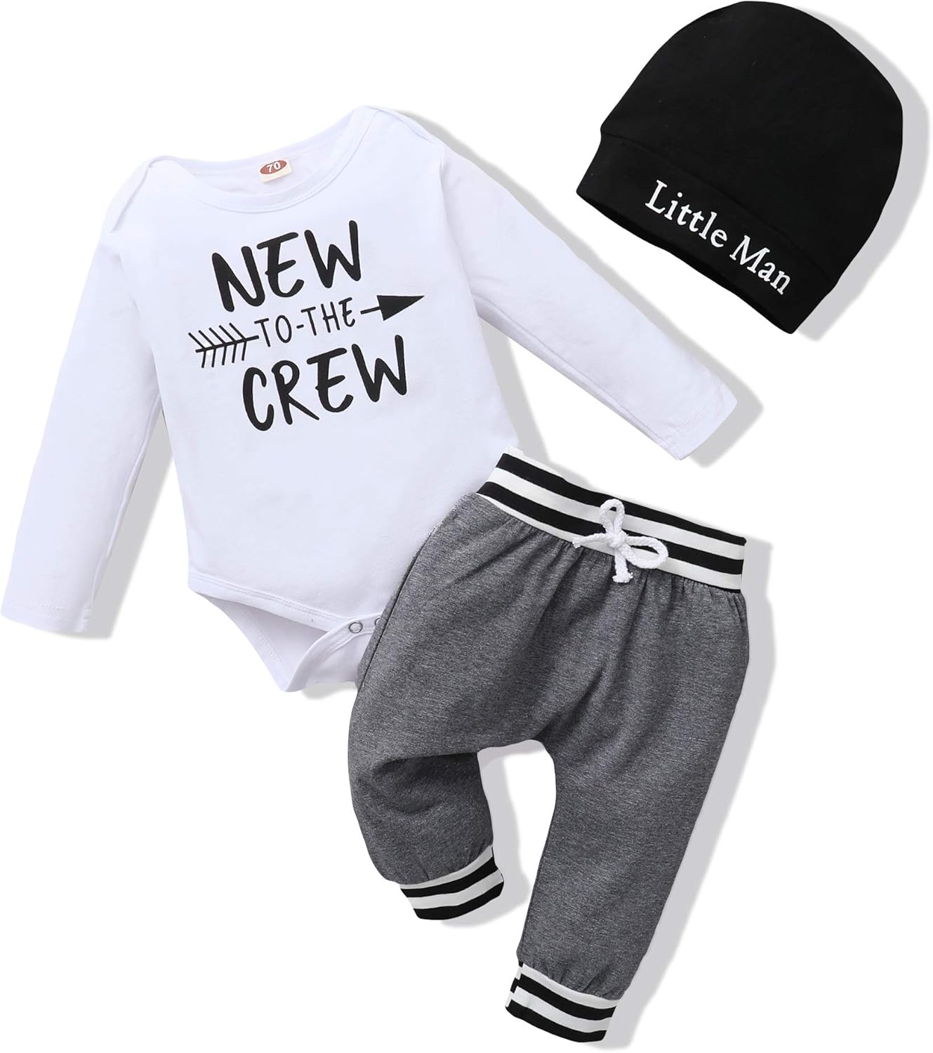 Cute New to The Crew Toddler Set by Renotemy