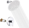 Chrome Shower Faucet Single Function Trim Kit with 8in Rainfall Head