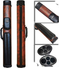 2x2 Hard Cue Case Oval Pool Cue Billiard Stick Carrying Case SPORTS