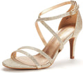 DREAM PAIRS Women's Fashion Stilettos Open Toe Pump Heel Sandals over