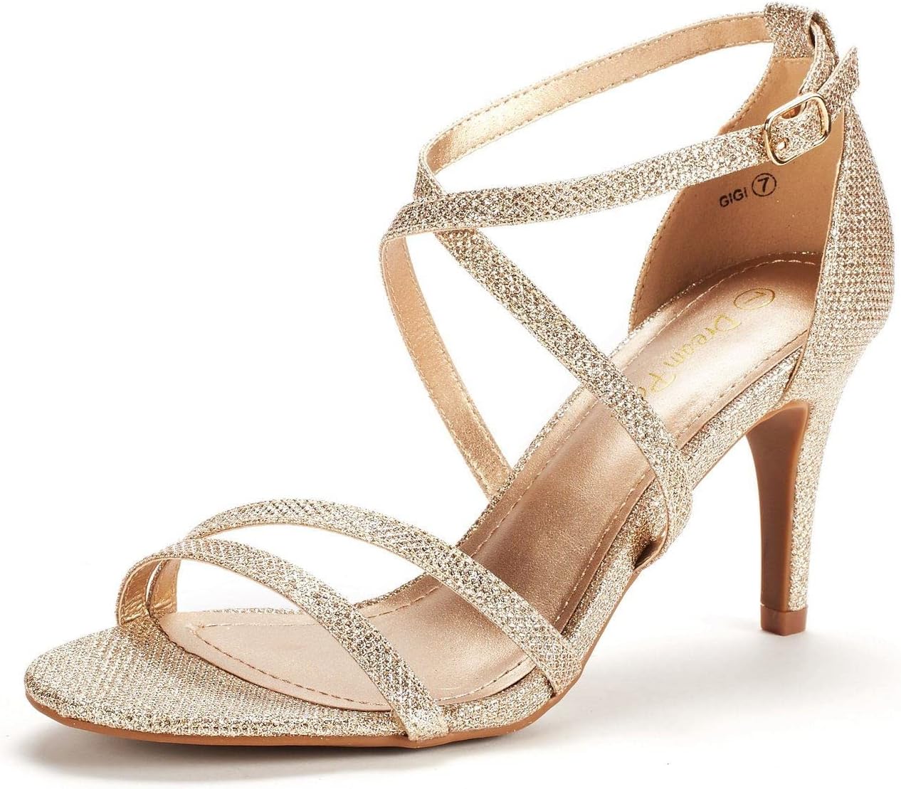 DREAM PAIRS Women's Fashion Stilettos Open Toe Pump Heel Sandals