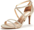 DREAM PAIRS Women's GIGI Fashion Stilettos Open Toe Pump Heels