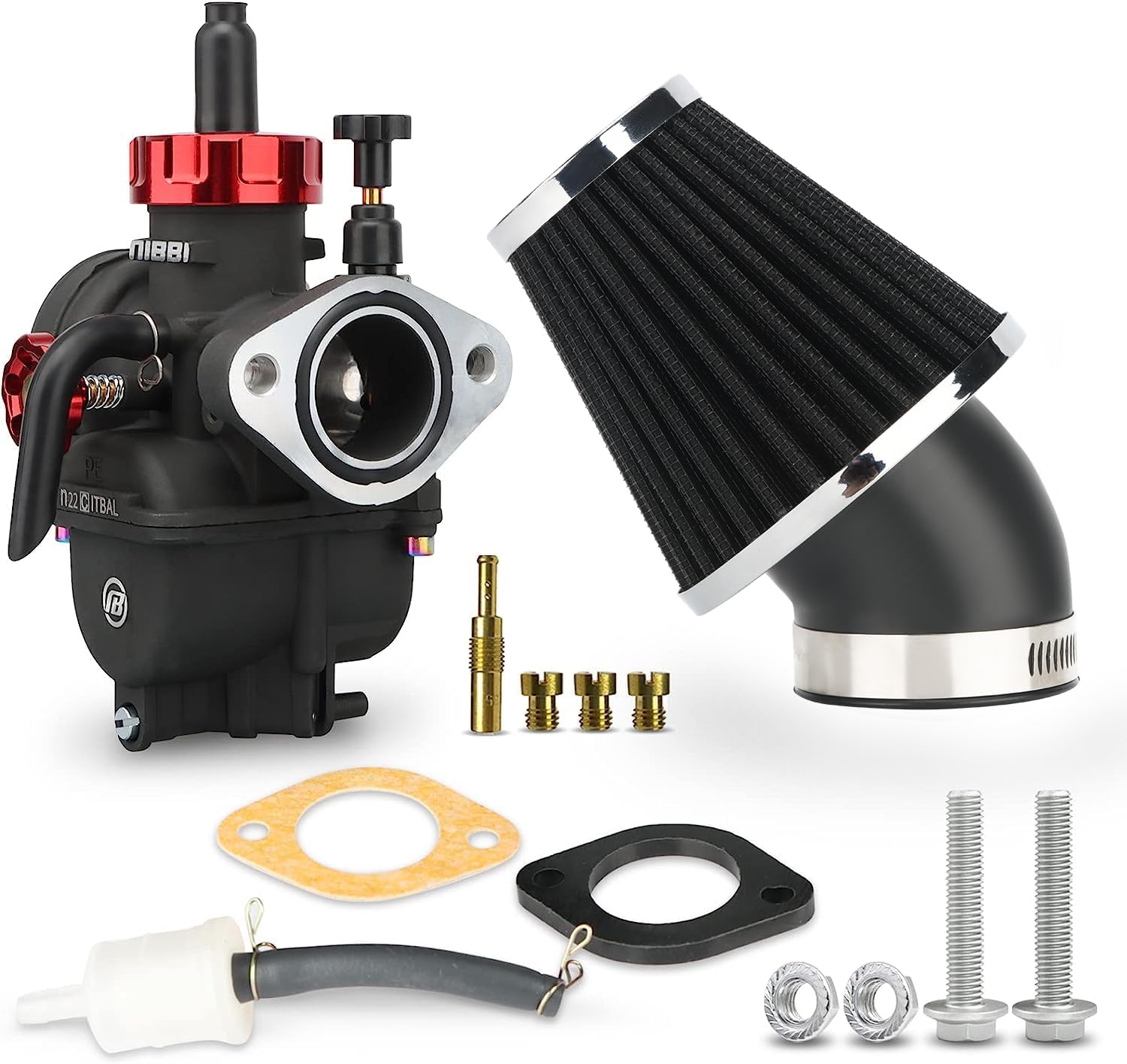 NIBBI PE19 Carburetor Kit for 100cc 110cc 125cc Dirt Bikes