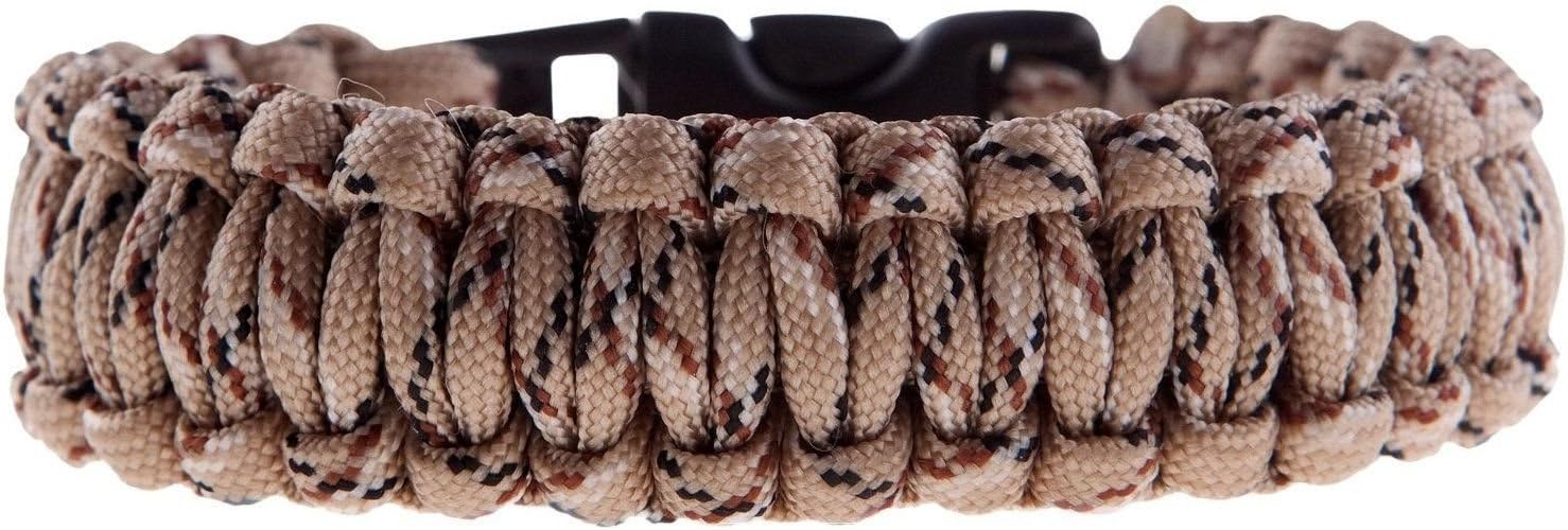9 Inch Desert Camo Para-Cord Bracelet - Ultimate Survival Essential