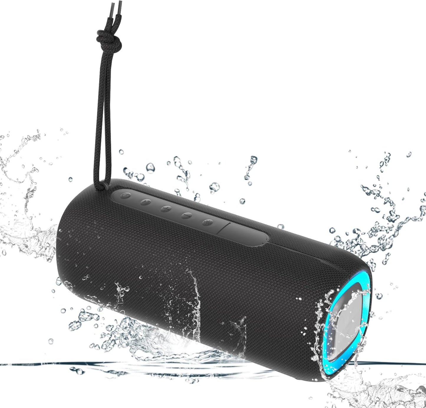 Portable Waterproof Bluetooth Speaker | Clear Sound | RGB Lights | Long Playtime | TWS Pairing | PEICHENG