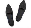 Pointed Toe Knit Flats for Women - Lightweight Slip-On Comfort