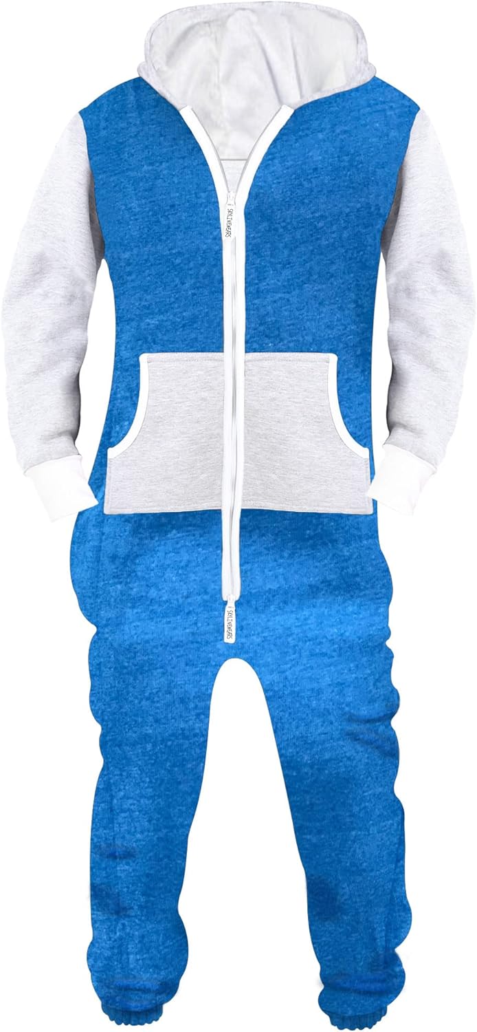 Skylinewears Mens Jumpsuit Non Footed Pajama for Cozy Comfort