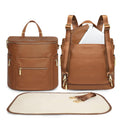 Diaper Bag Backpack Baby Diaper Bag - Spacious Convertible Brown
