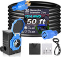 30 Amp Generator Cord 50 FT with Power Inlet Box & Interlock Kit