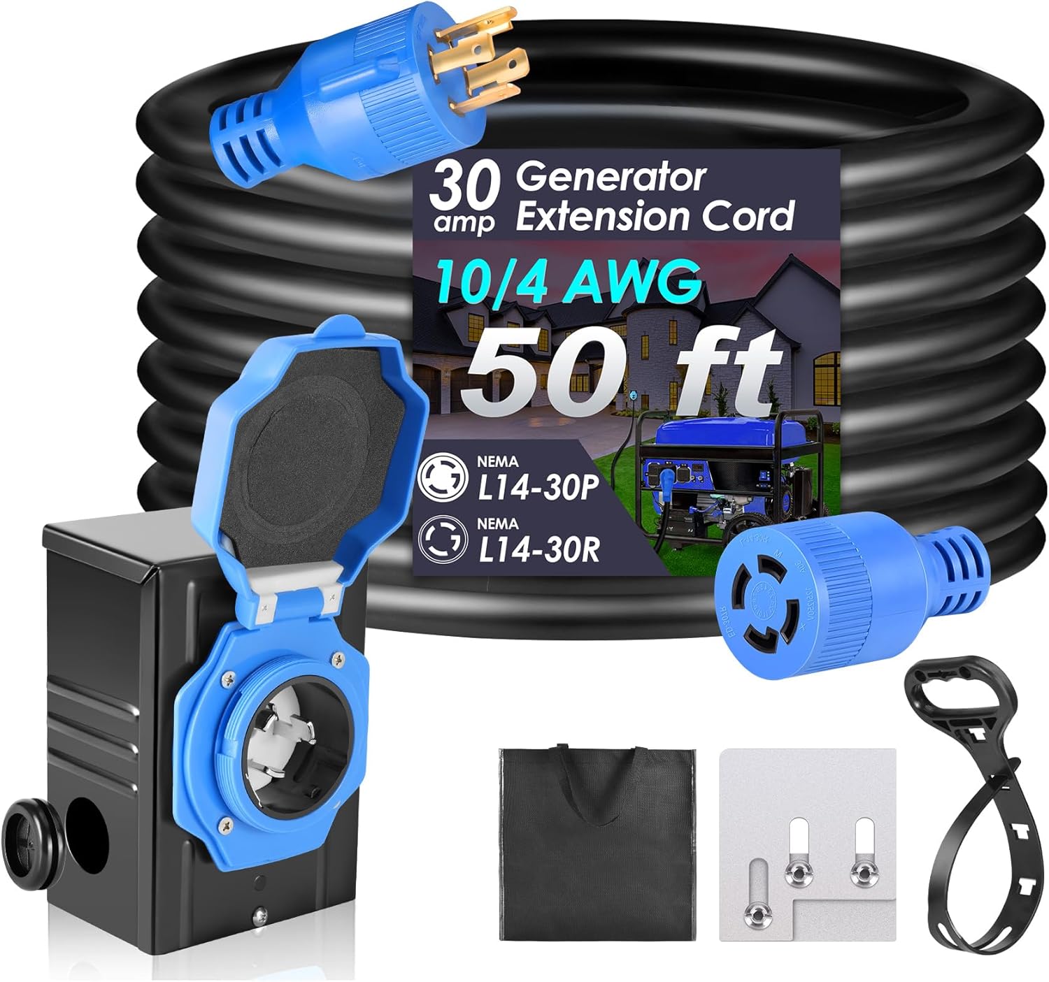 Seeutek 30 Amp Generator Cord for Reliable Power Delivery