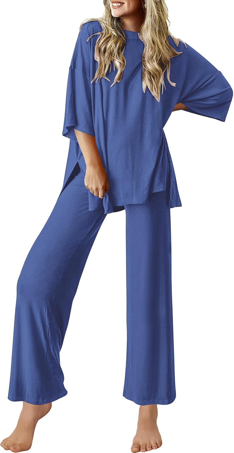 Ekouaer Lounge Sets for Women: Soft Comfy Pajamas Set