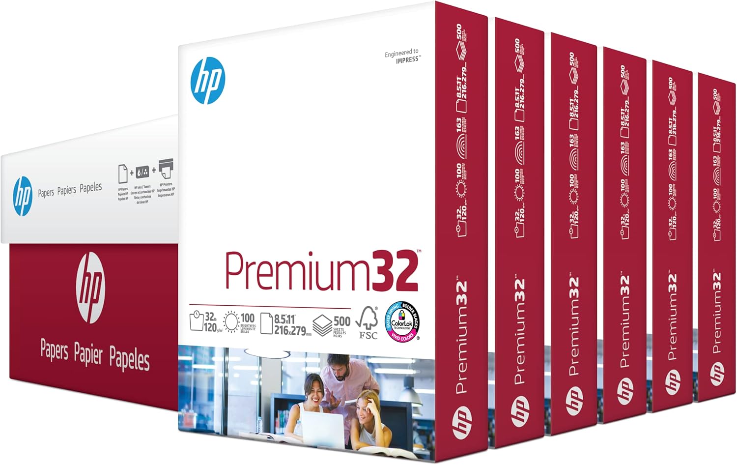 HP Premium 32 lb Printer Paper - 3000 Sheets for Quality Prints