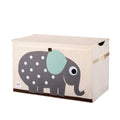 Large Toy Chest for Kids with Lid and Handles - Collapsible Elephant