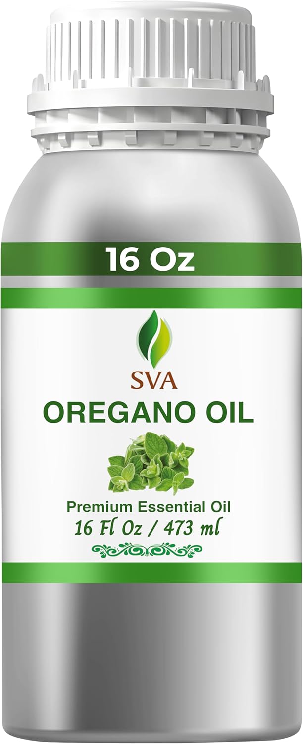 SVA Oregano Essential Oil 16 Fl Oz for Aromatherapy and Skin Care