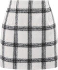 Plaid Skirts for Women High Waisted Mini Skirts - Casual Bodycon Fit