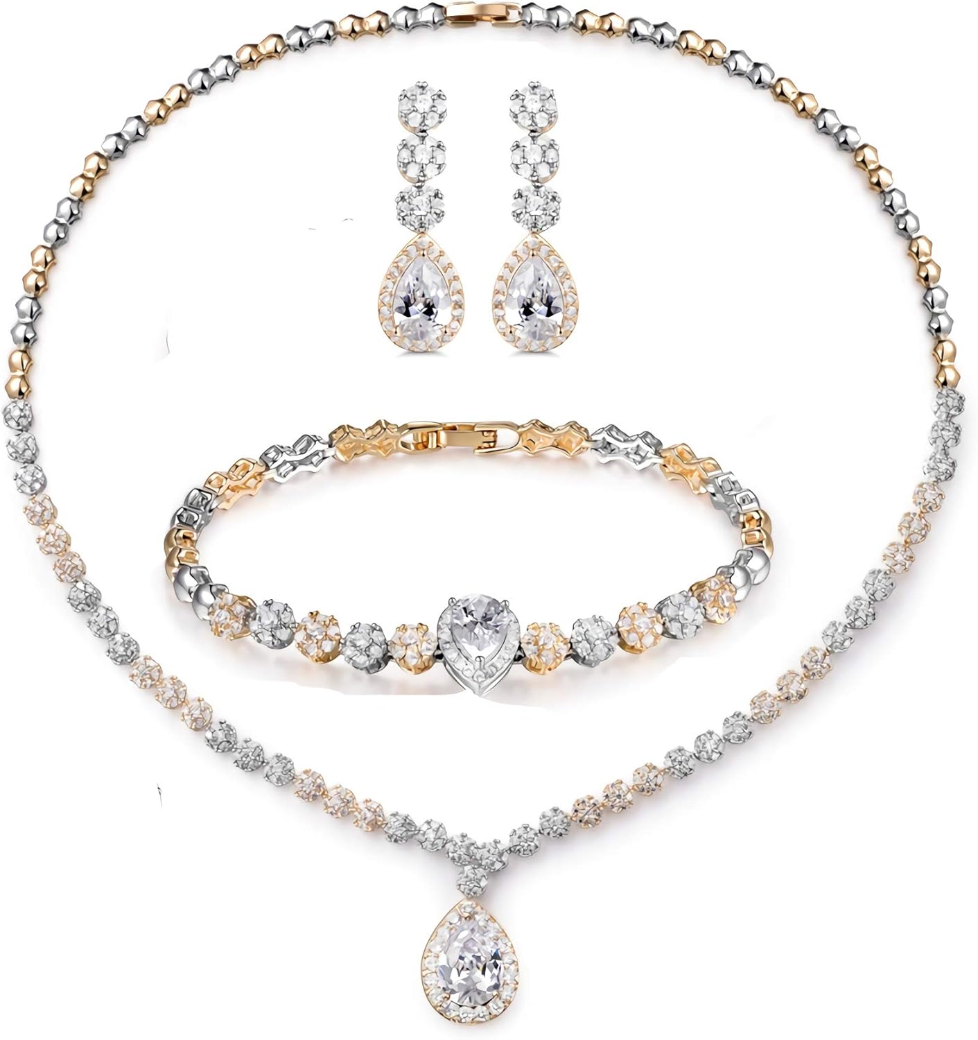 Hadskiss Jewelry Set for Women: Elegant Necklace and Earrings
