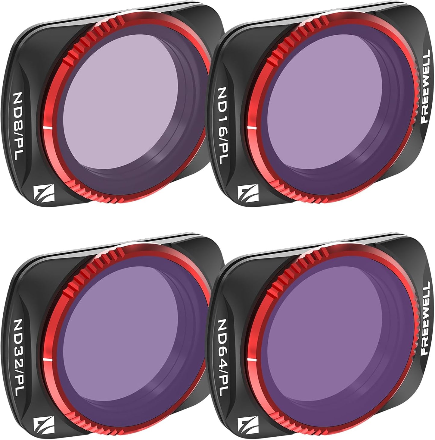 Freewell 4Pack Bright Day ND/PL Hybrid Filter Kit for Osmo Pocket 3